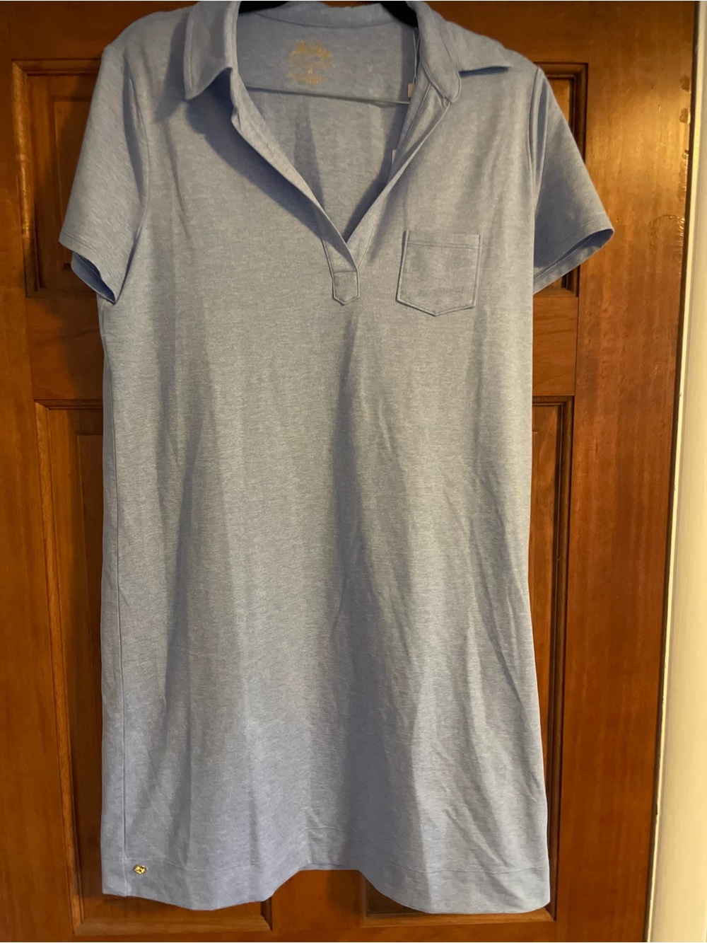 Lilly Pulitzer Light Blue Polo-Style Chemise